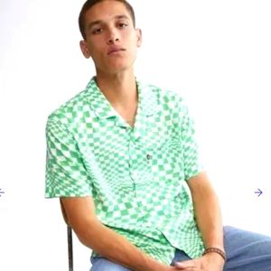 Levis button up checkered shirt